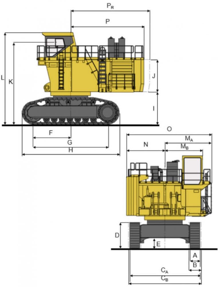 Komatsu Pc Mining Excavator Specs Weight Dimensions Codeready