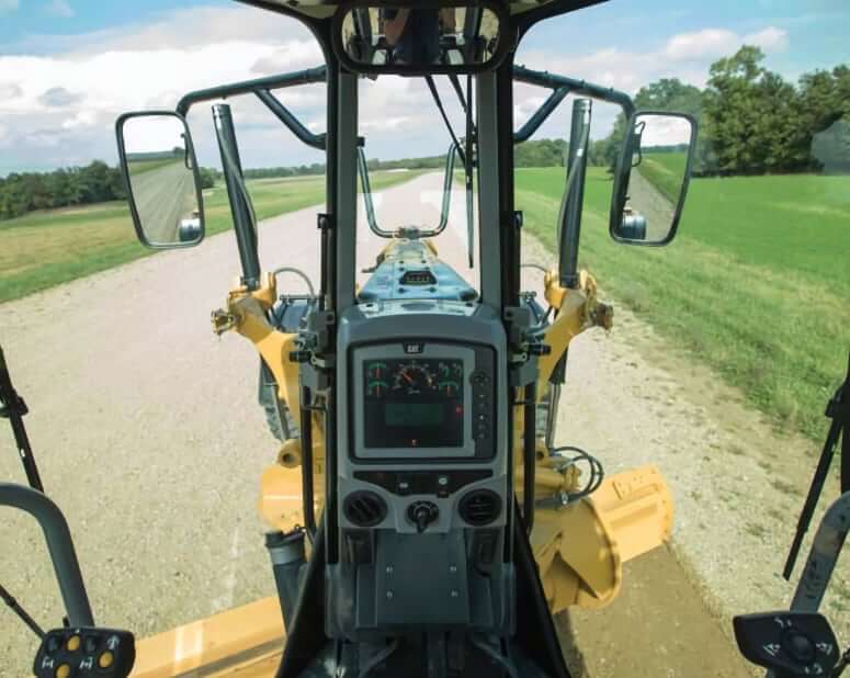 CAT 140M3 AWD Grader Cab and Dash