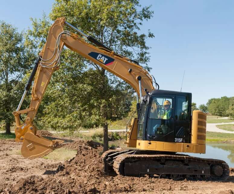 CAT 315F L Excavator Working Range