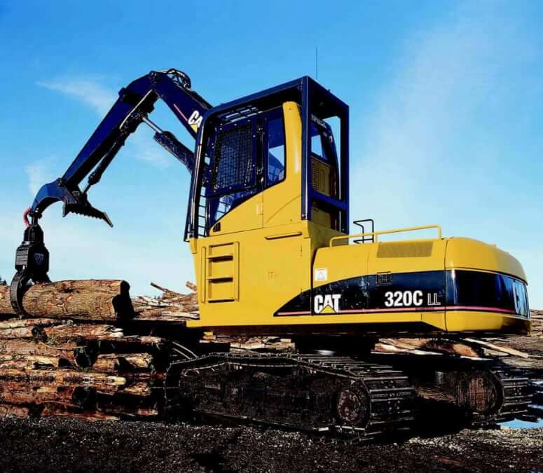 CAT 320C LL Log Loader Specs and Dimensions