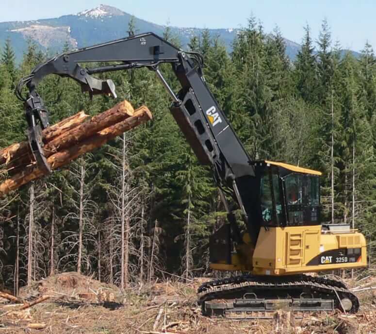 CAT 325D FM Log Loader Specs and Dimensions