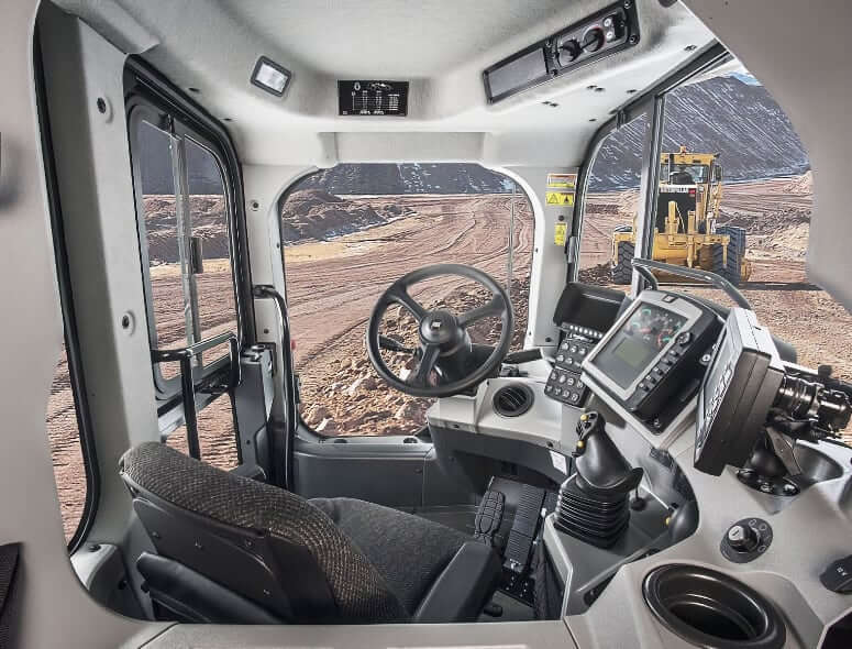 CAT 627 Motor Scraper Cab Operator Environment