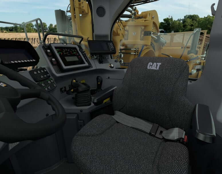 CAT 657 Motor Scraper Cab Operator Environment