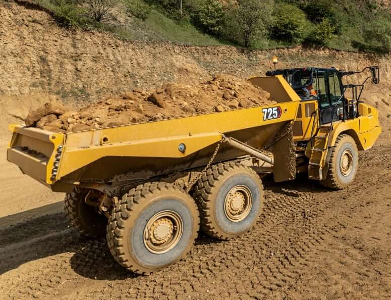 CAT 725 6x6 Drive Dump Truck Specs