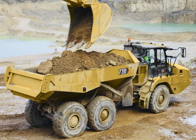 CAT 730 Articulated Dump Truck Capacity