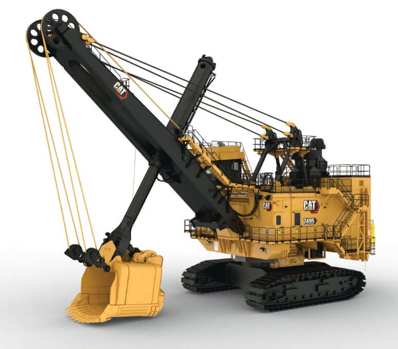 CAT 7495 with Rope Crowd Mining Excavator Specs