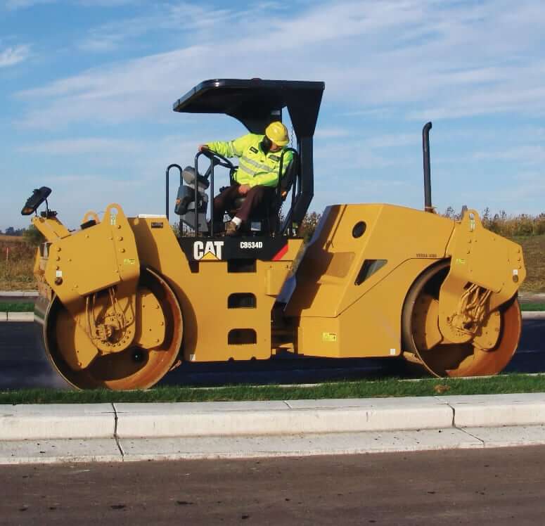 CAT CB534D Tandem Roller Dimensions and Weights