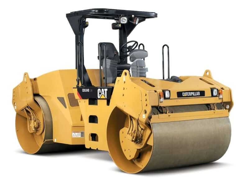 CAT CB534D XW Tandem Roller Dimensions