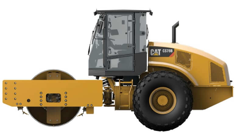 CAT CS78B Soil Compactor Dimensions