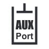 Dashboard AUX Hydraulic Port Symbol