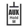 Dashboard AUX Hydraulic Port Hold M/F Symbol