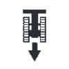 Excavator Dash Symbol Backward Travel