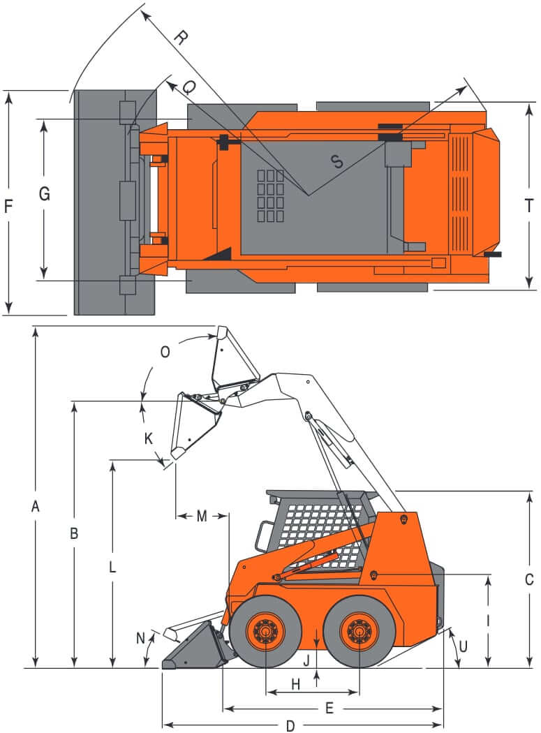 Doosan 450 Plus Skid Steer Loader Dimensions