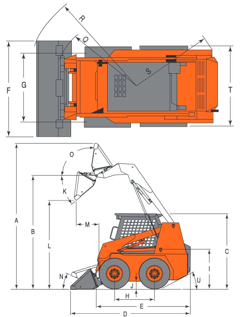 Doosan 460 Plus Skid Steer Loader Dimensions