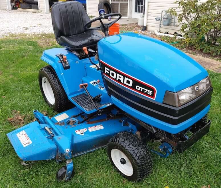 Ford GT75 Lawn Tractor Weight and Dimensions