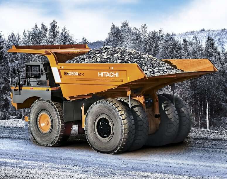 Hitachi EH3500AC-3 Haul Truck (MTU) Dimensions