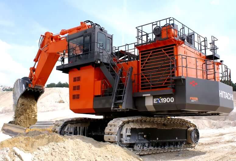 Hitachi EX1900 Mining Excavator Specs and Dimensions