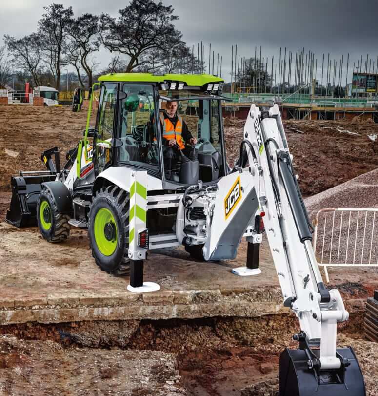 JCB 3CX Backhoe Loader with Hydrogen Engine 448 ABH2