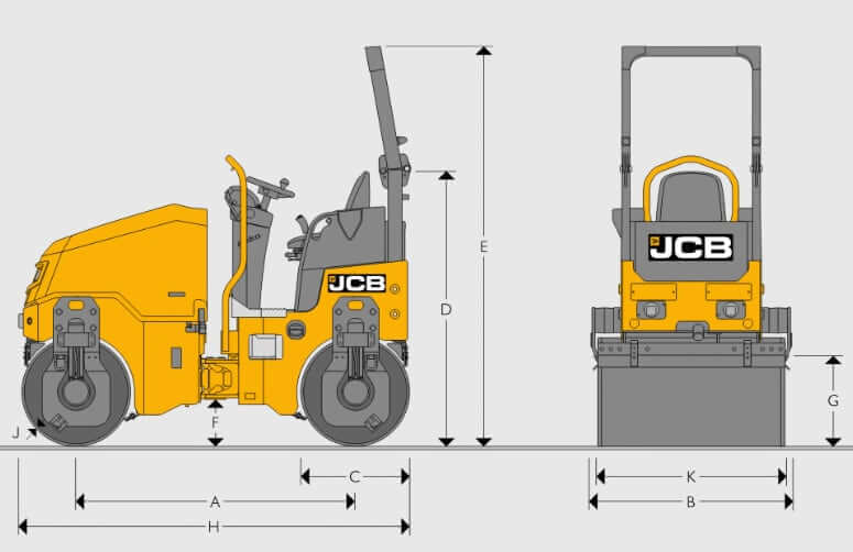 JCB CT260-100 Dimensions