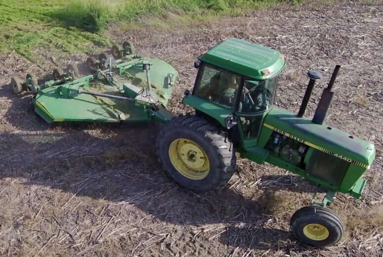 John Deere 4440 with HX15 Rotary Cutter