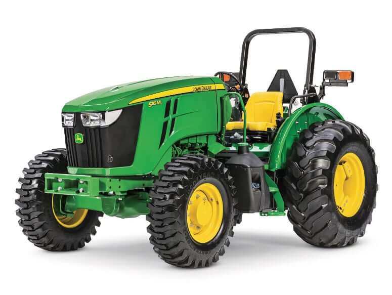 John Deere 5115ML Low-Profile Tractor Dimensions