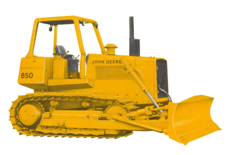 John Deere 850B Dozer Dimensions