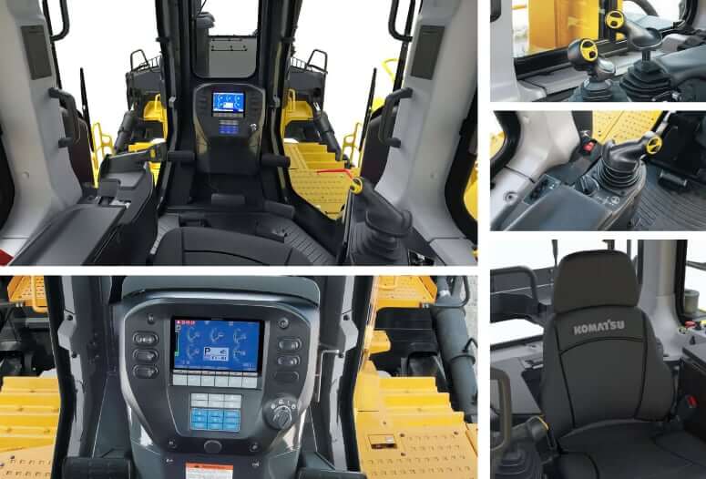 Komatsu D475A-8 Dozer Operator Cab Interior