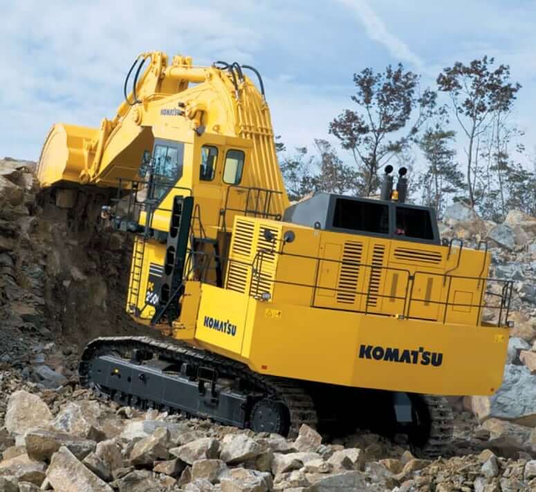 Komatsu PC2000-8 Working Range