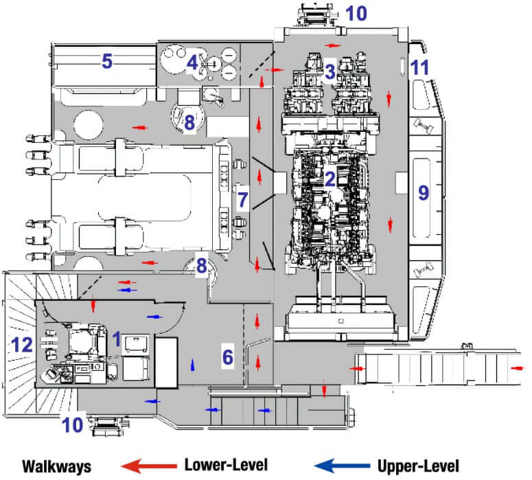 Komatsu PC4000-11 Excavator Upper Structure Plan