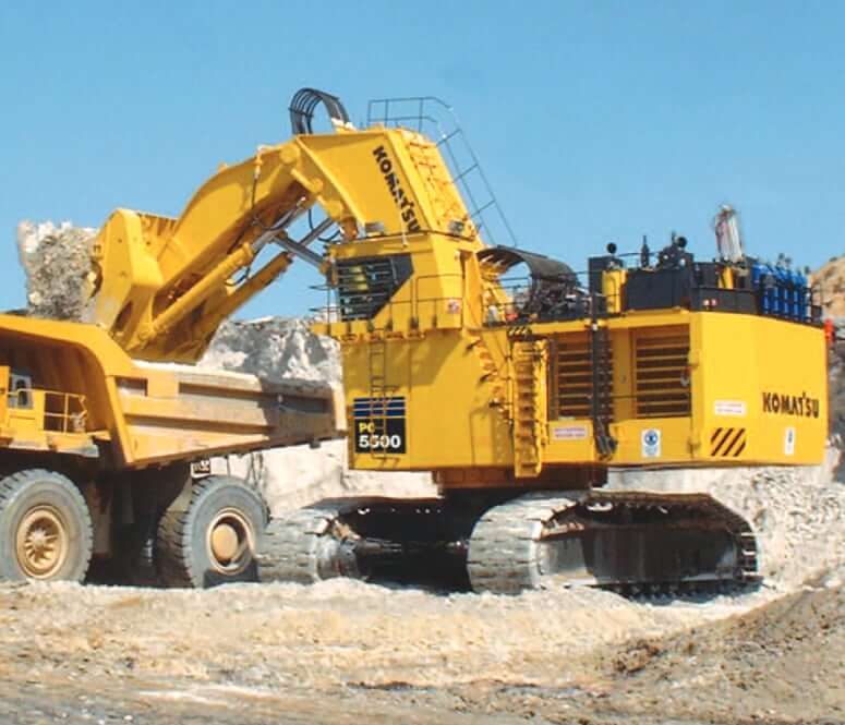 Komatsu PC5500-6 Shovel Working Range