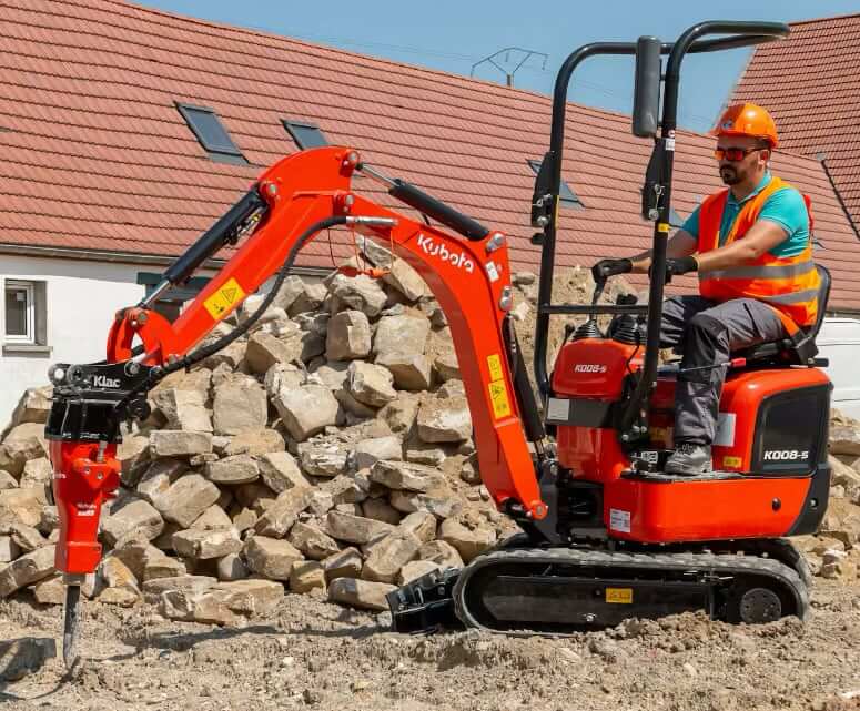 Kubota K008-5 Ultra Compact Excavator Attachments