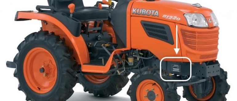 Kubota Tractor Serial Number Location